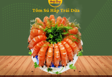 TÔM HẤP TRÁI DỪA 