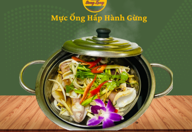 MỰC ỐNG HẤP HÀNH GỪNG 