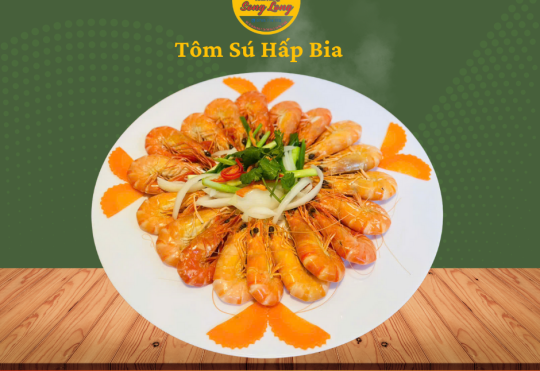 TÔM SÚ HẤP BIA